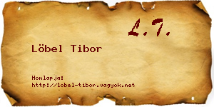 Löbel Tibor névjegykártya